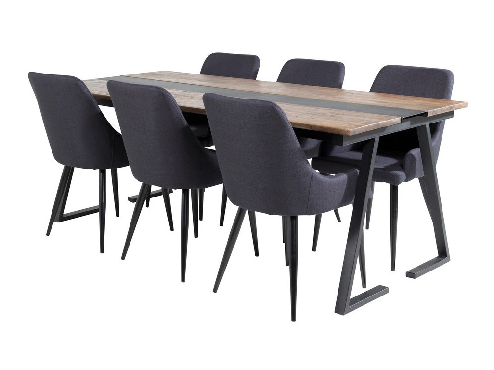 Conjunto para refeições Dallas 1948 (Preto + Azul)