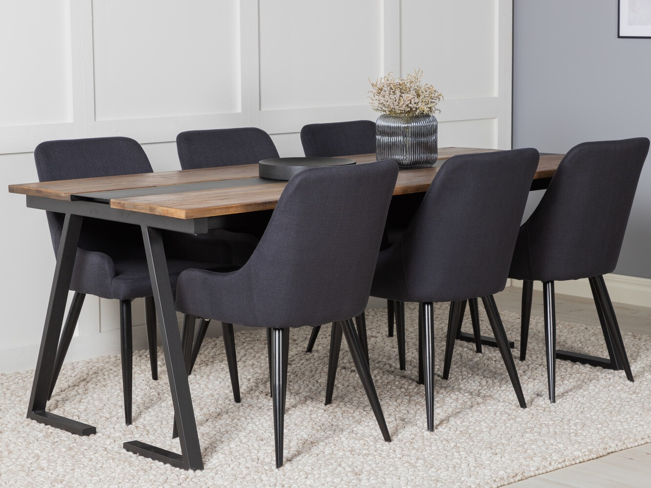 Conjunto para refeições Dallas 1948 (Preto + Azul)