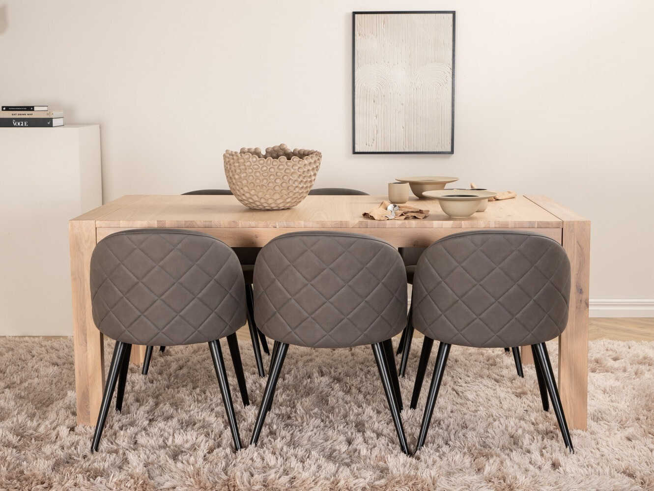 Conjunto para refeições Dallas 2952 (Cinzento + Preto)