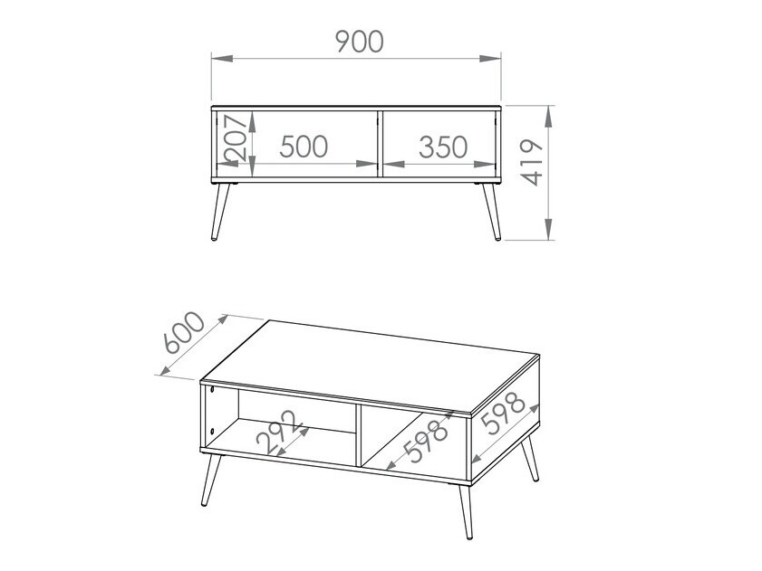 Mesa de centro Elbrevi 107