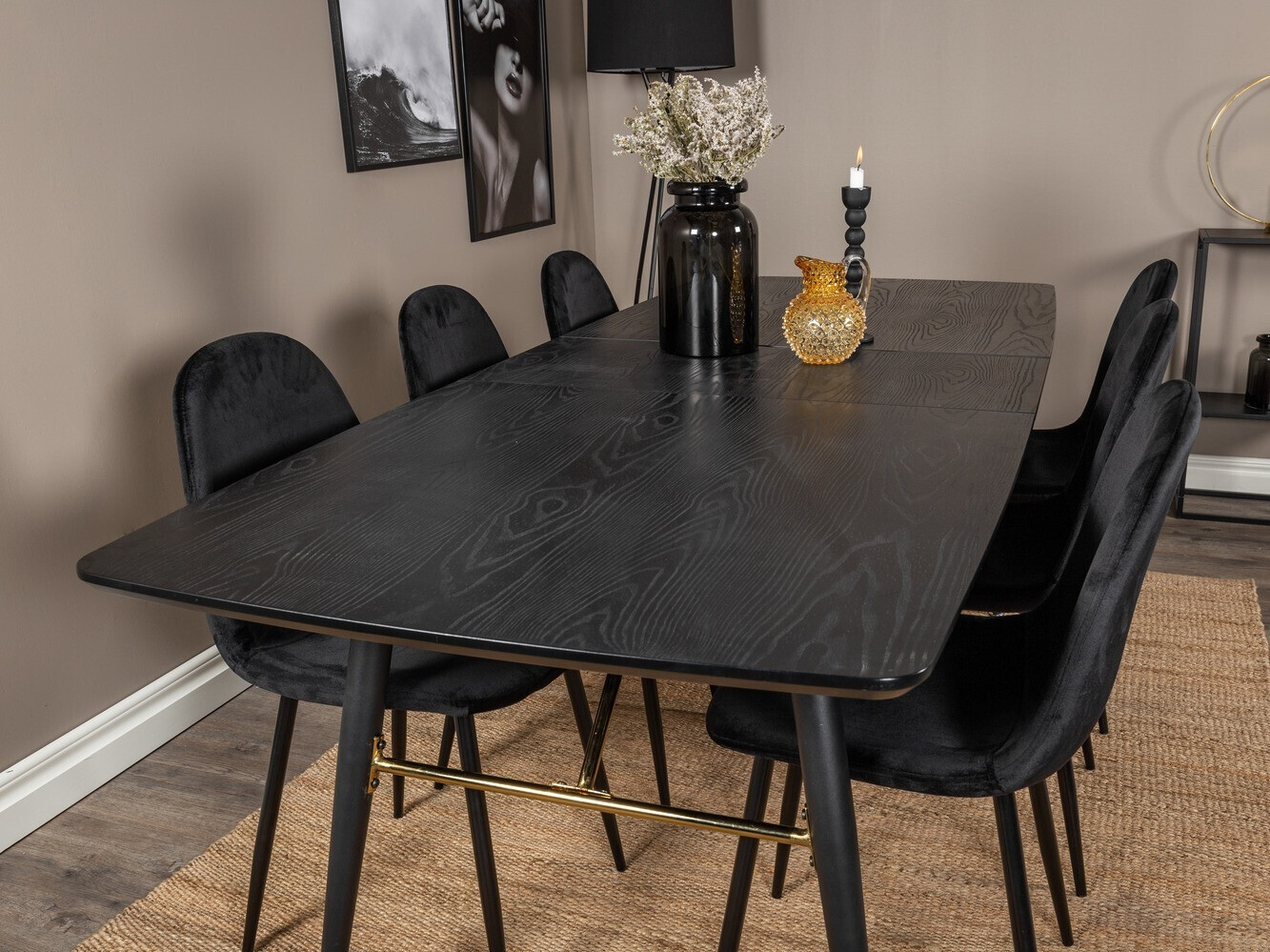 Conjunto para refeições Dallas 1580 (Preto)