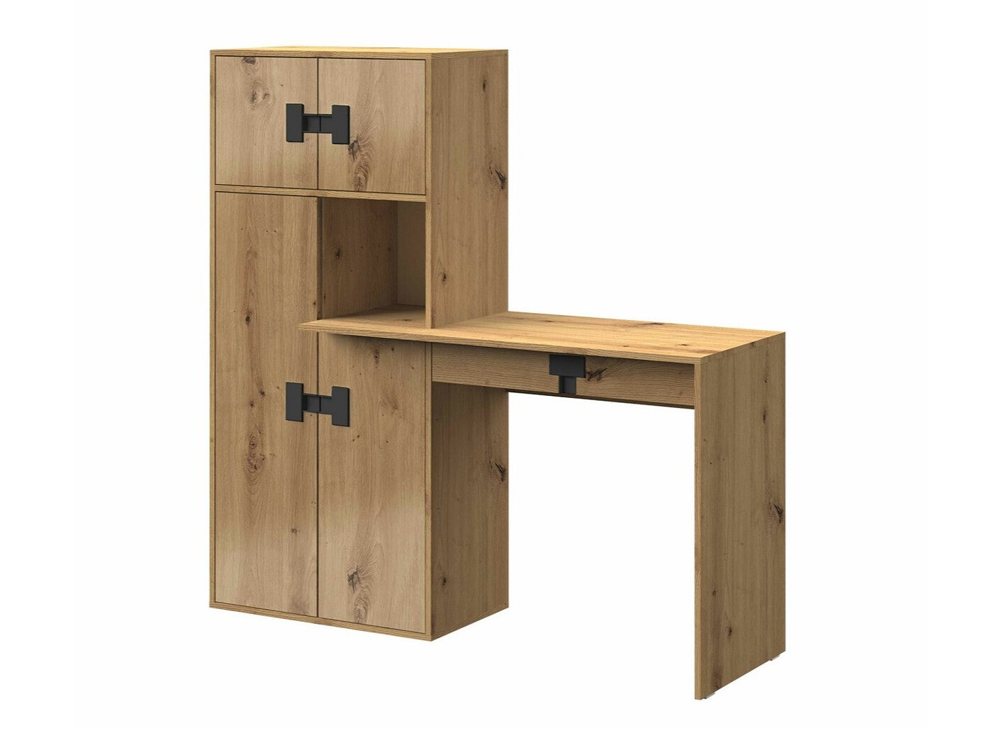 Mesa de escritório Florevi 101 (Carvalho Artisan)