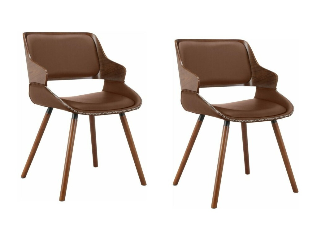 Conjunto de cadeiras Denton 872 (Castanho)
