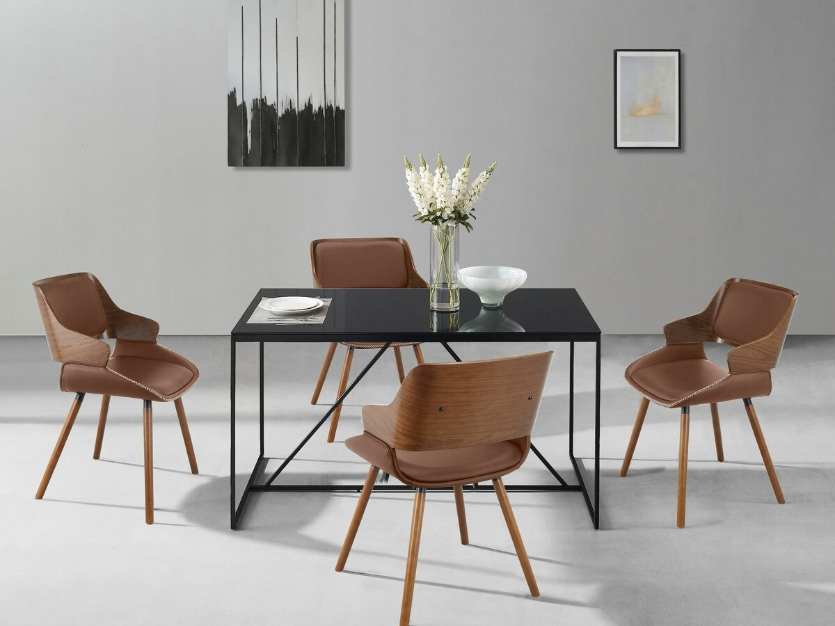 Conjunto de cadeiras Denton 872 (Castanho)