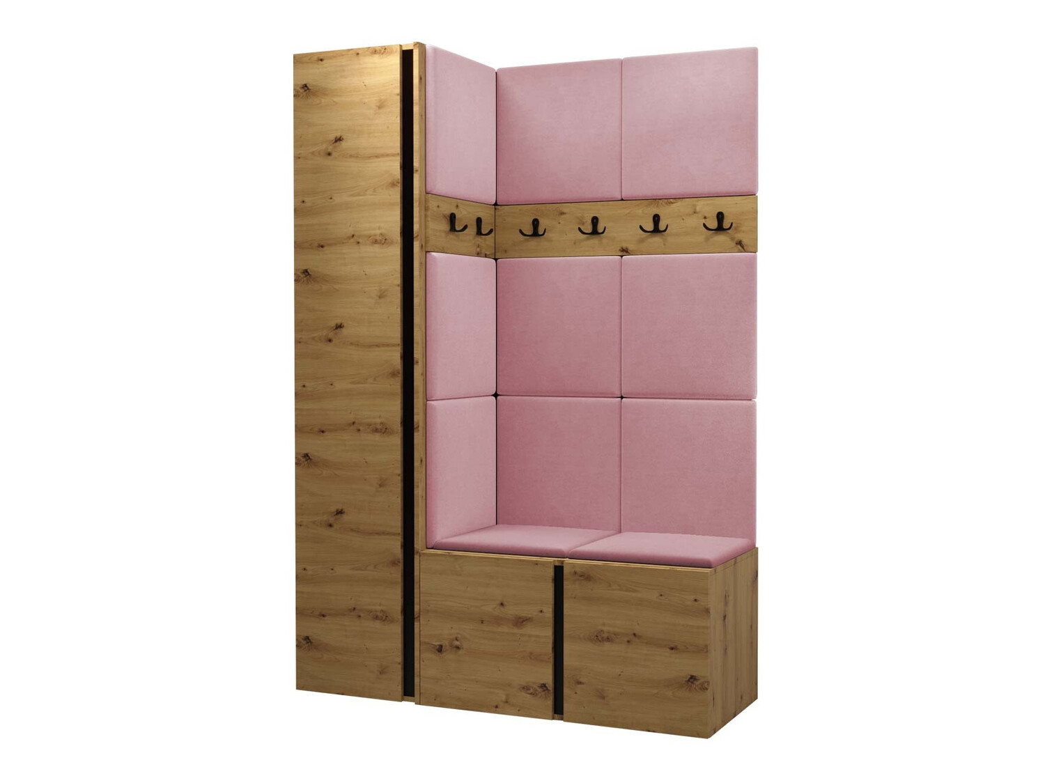 Conjunto para corredor Pinis IX (Carvalho Artisan)