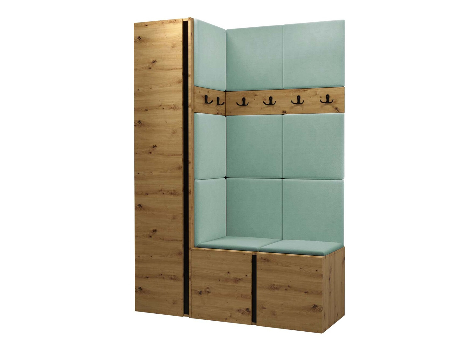 Conjunto para corredor Pinis IX (Carvalho Artisan)