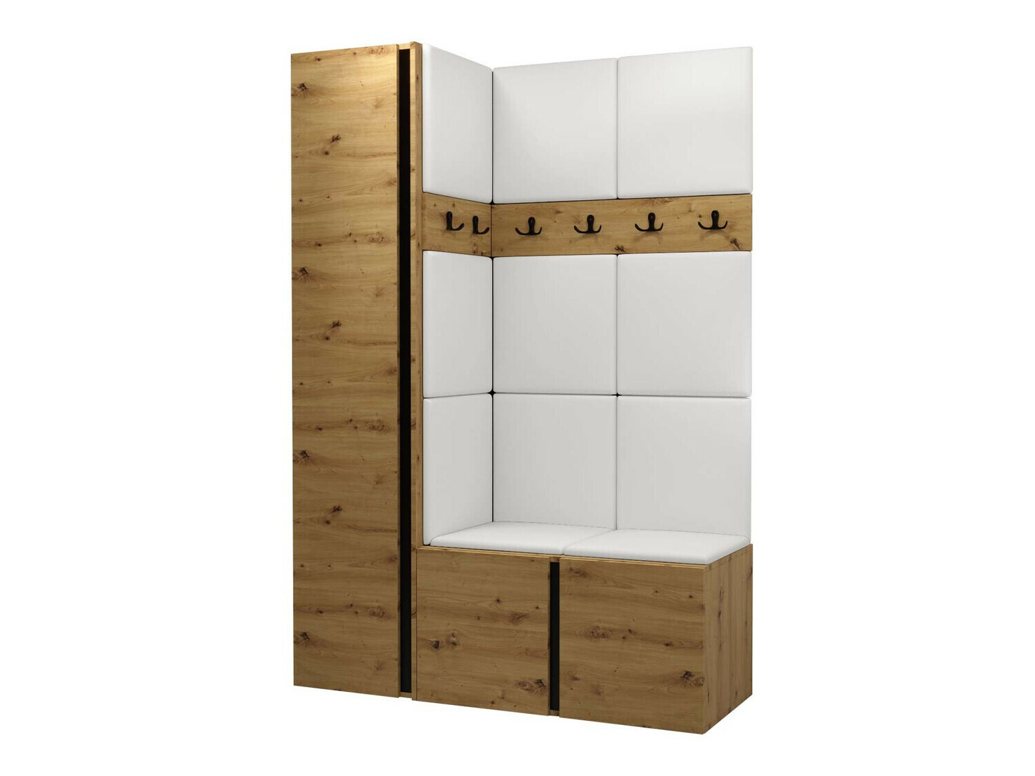 Conjunto para corredor Pinis IX (Carvalho Artisan)