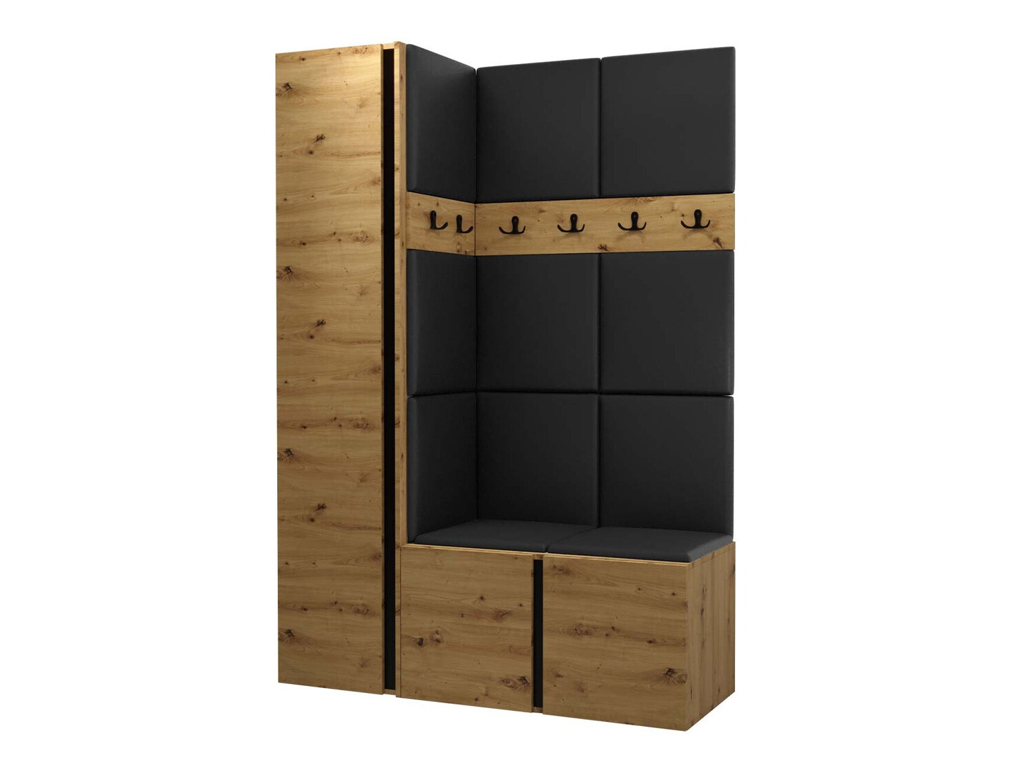 Conjunto para corredor Pinis IX (Carvalho Artisan)