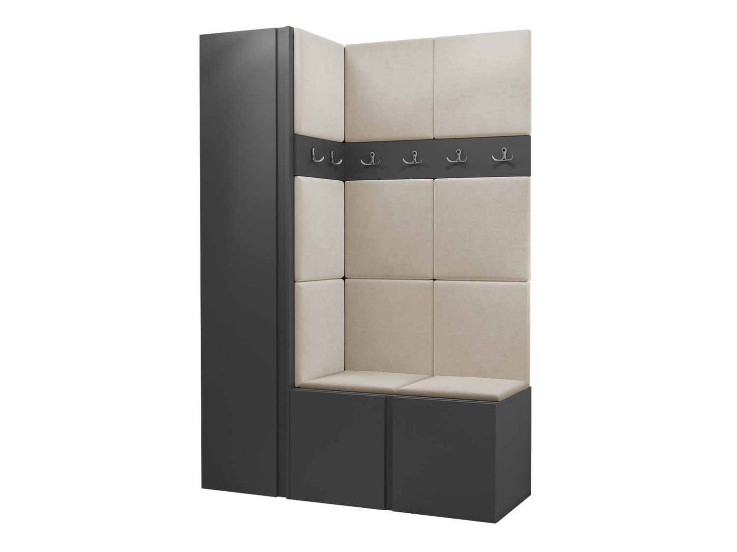 Conjunto para corredor Pinis IX (Grafite)