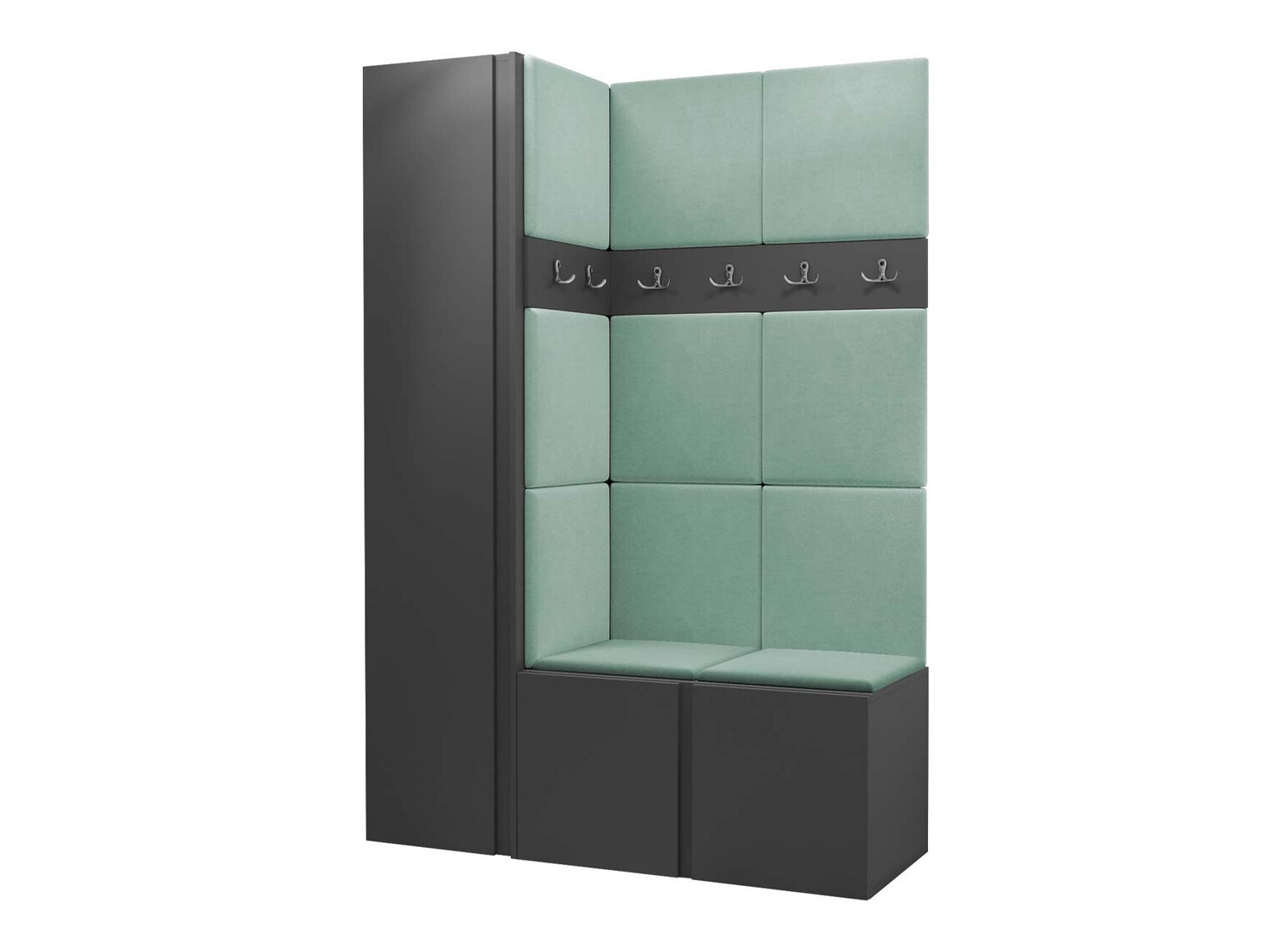 Conjunto para corredor Pinis IX (Grafite)