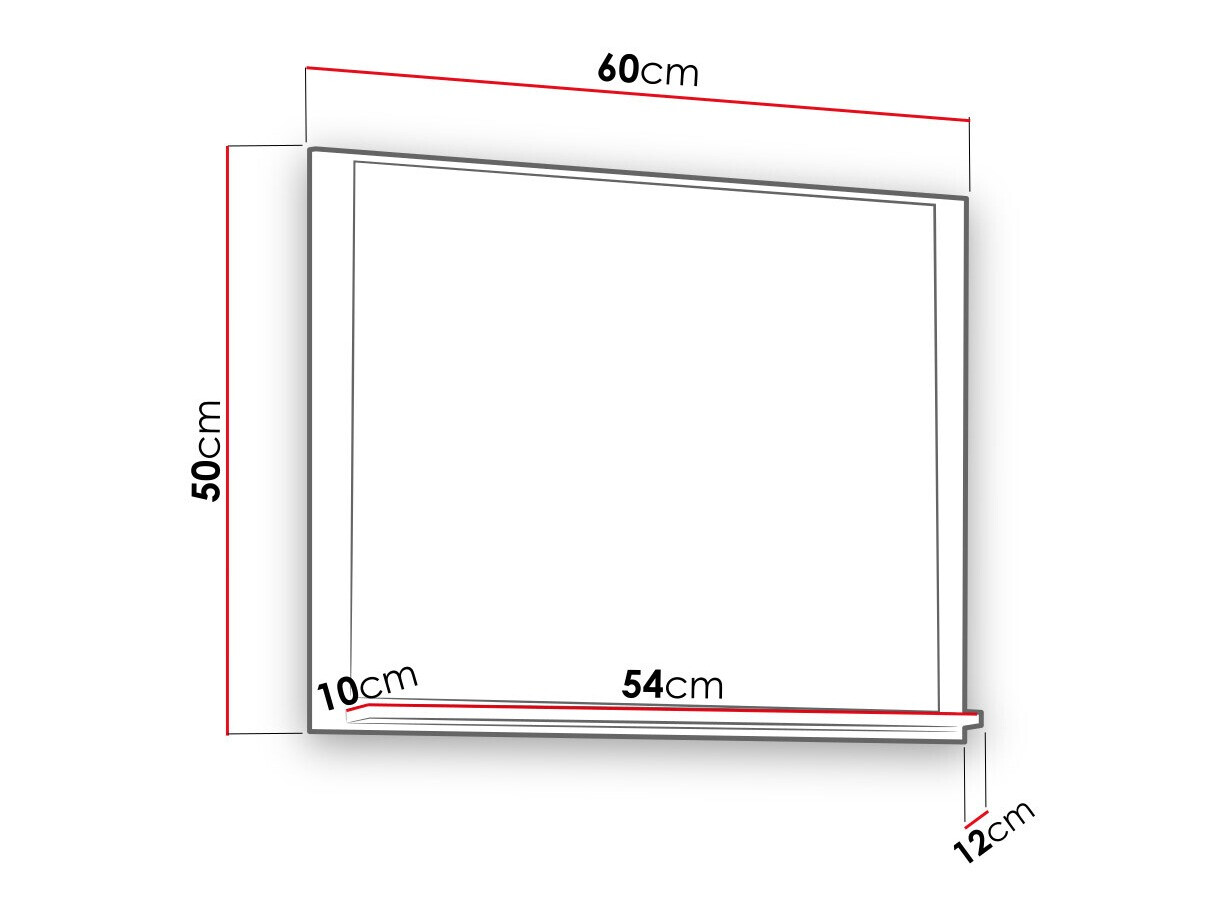 Espelho para casa de banho Velum (Carvalho Artisan)