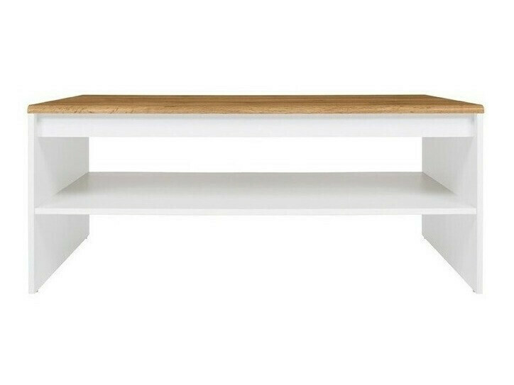 Mesa de centro Sonsoru 122 (Branco + Carvalho wotan)