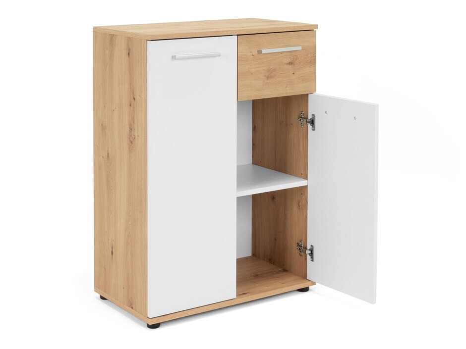 Cómoda Findlay 101 (Carvalho Artisan + Branco)