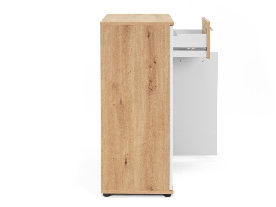 Cómoda Findlay 101 (Carvalho Artisan + Branco)