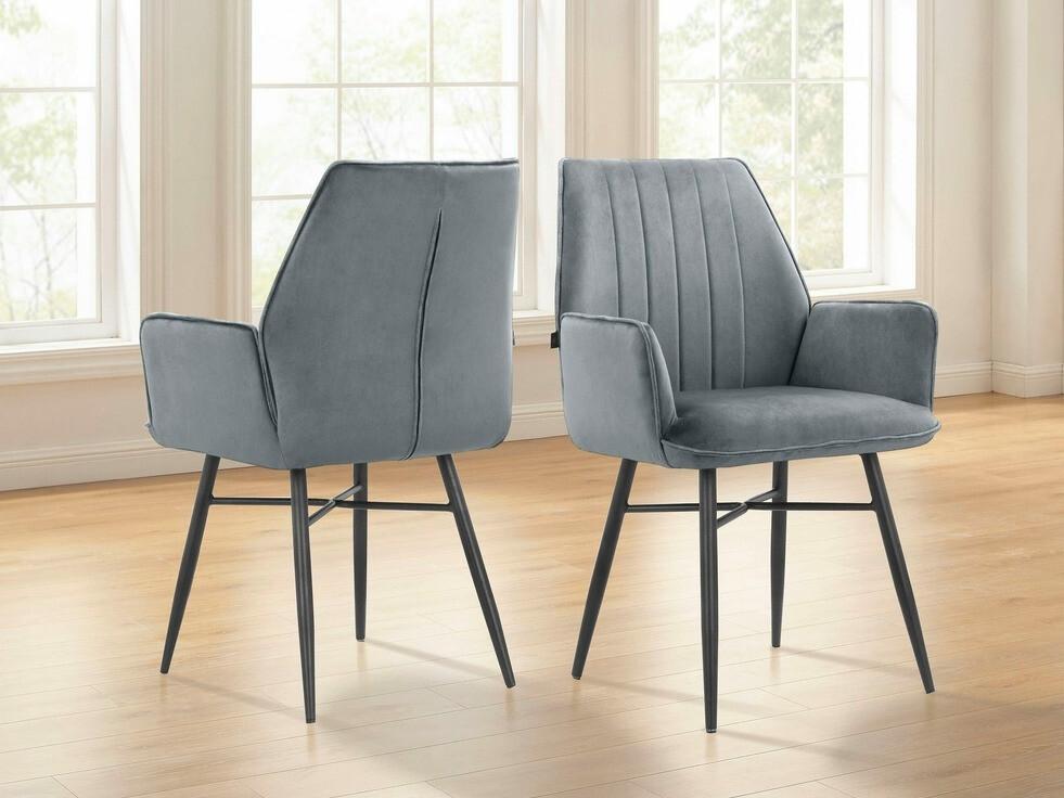 Conjunto de cadeiras Denton 906 (Cinzento)