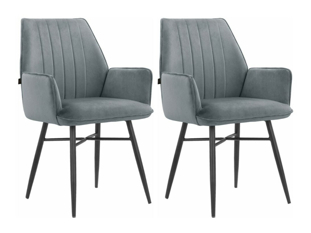 Conjunto de cadeiras Denton 906 (Cinzento)