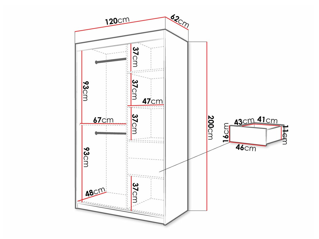 Roupeiro Hartford 281 (Carvalho Artisan)