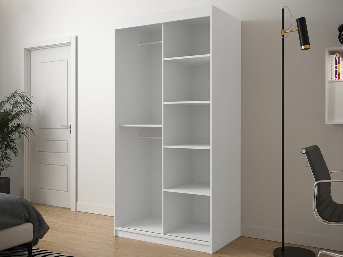 Roupeiro Hartford 286 (Branco + Preto)