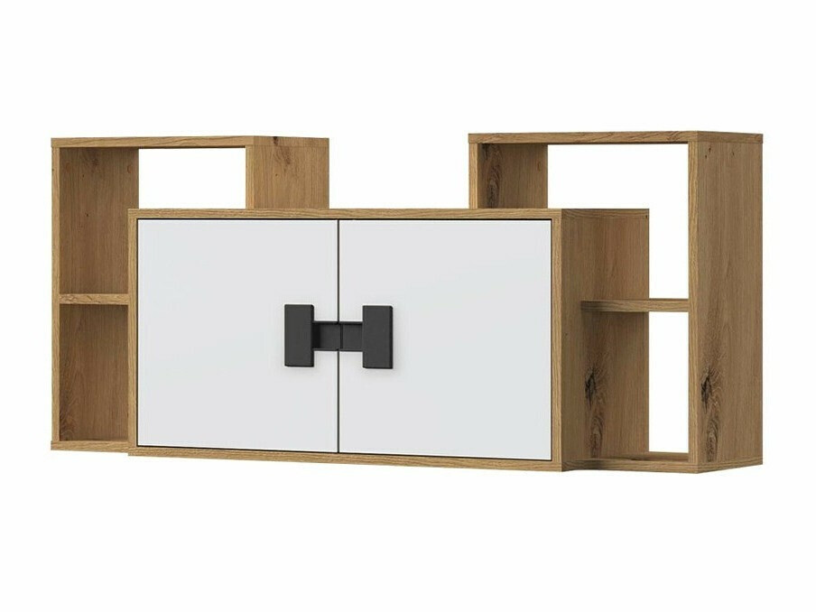 Armário suspenso Florevi 107 (Mate branco + Carvalho Artisan)