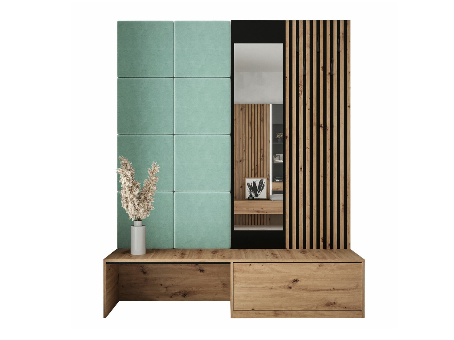 Conjunto para corredor Fabor (Carvalho Artisan + Manila 11)