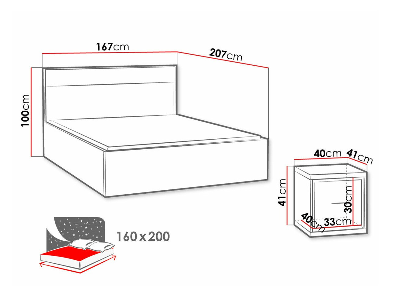 Conjunto de mobiliário Etrmoni 123 (Madeira clara)