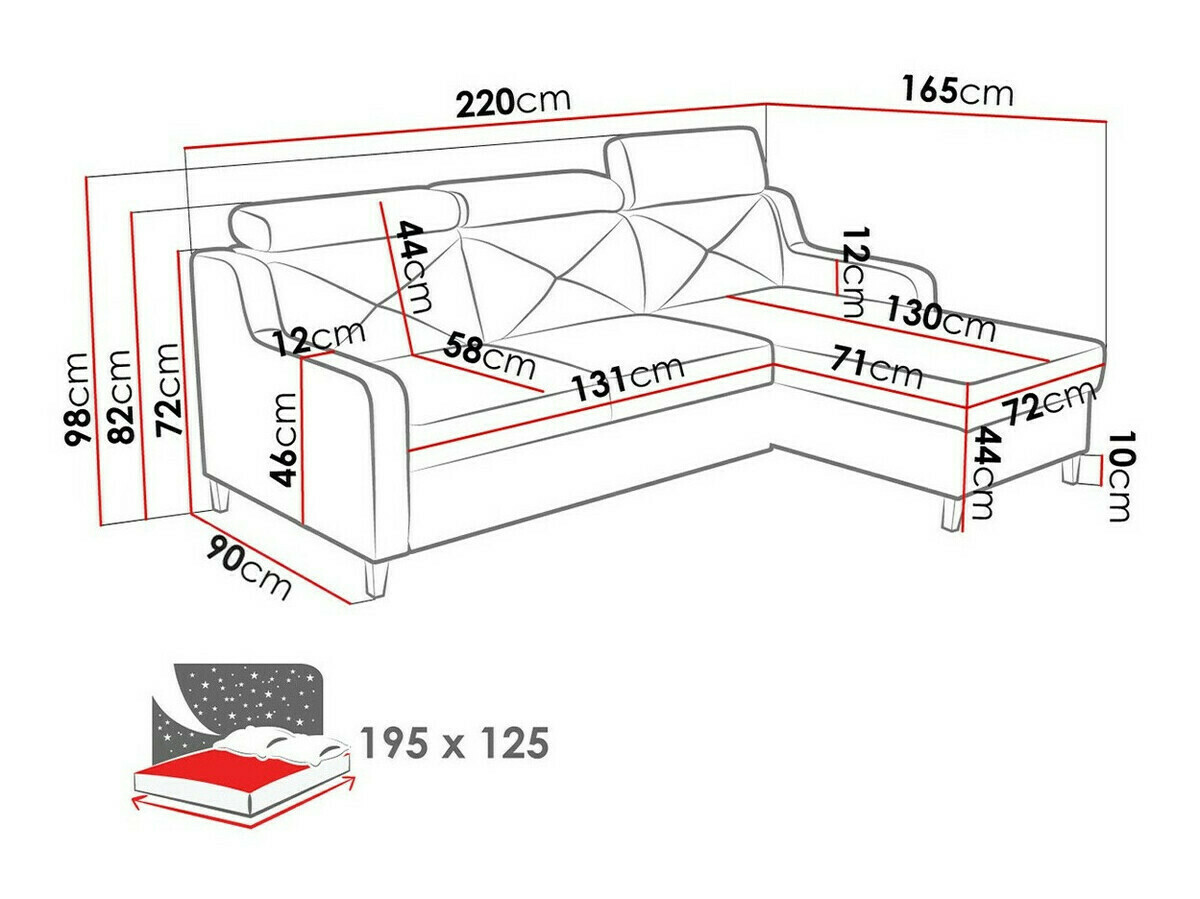 Sofá de canto Temple 122 (Jasmine 85)