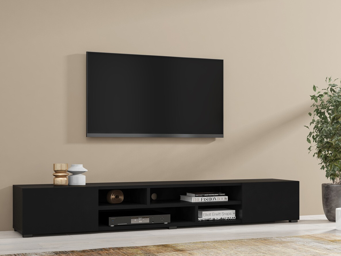 Móvel de TV Mondalo 100 (Preto mate)