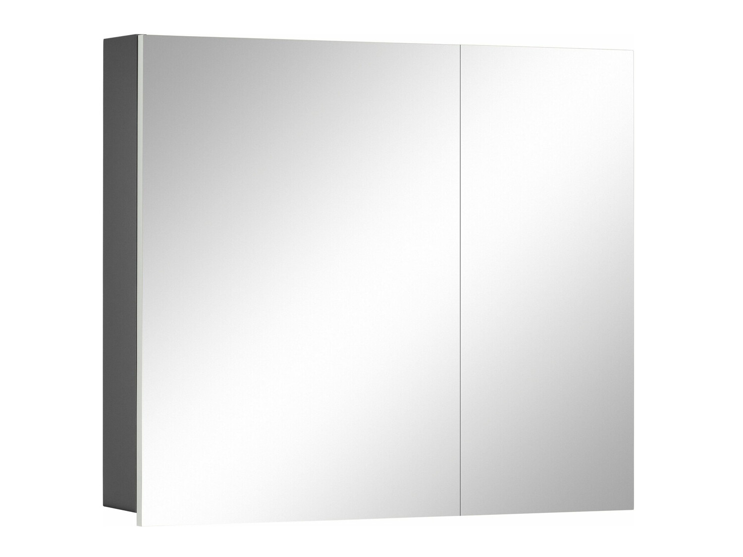 Armário com espelho para casa de banho Soncamu 104 (Branco + Antracite)