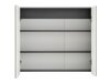 Armário com espelho para casa de banho Soncamu 104 (Branco + Antracite)