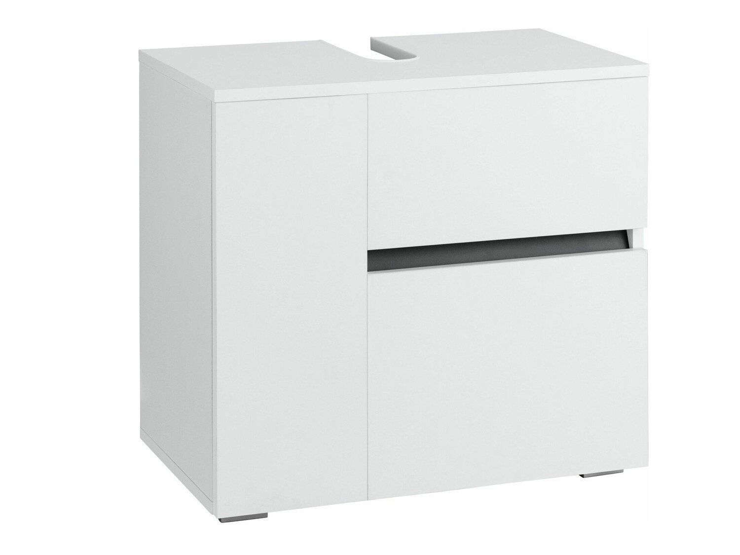 Armário com lavatório de apoio próprio para casa de banho Soncamu 108 (Branco)