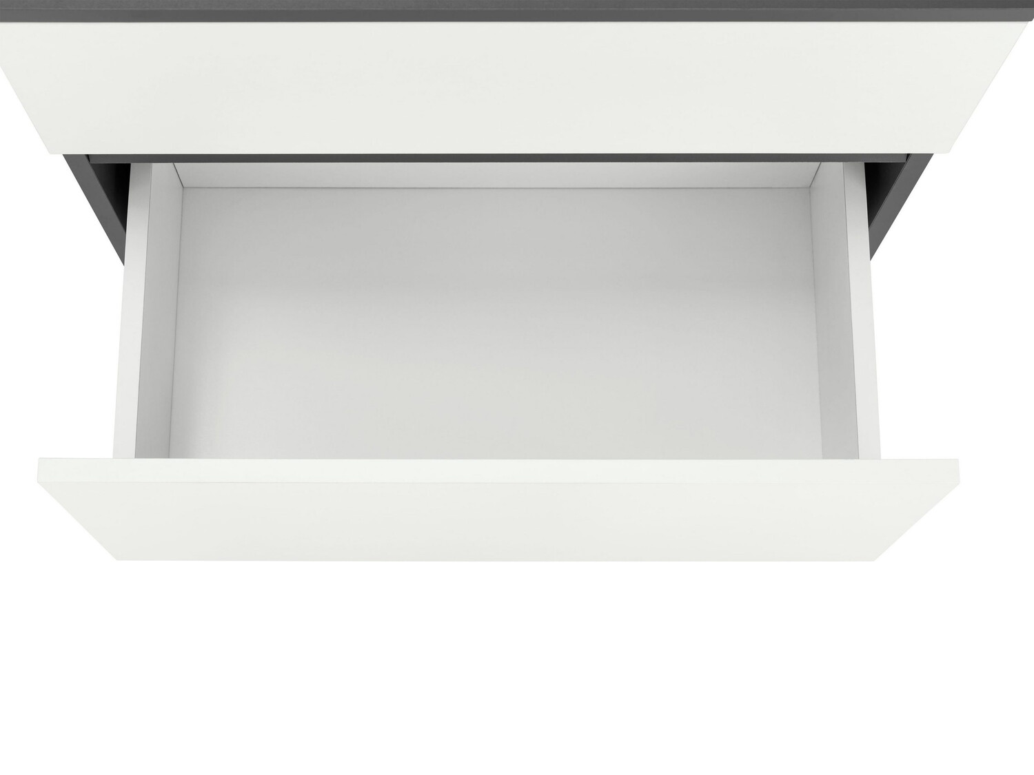 Armário com lavatório de apoio próprio para casa de banho Soncamu 110 (Branco + Antracite)