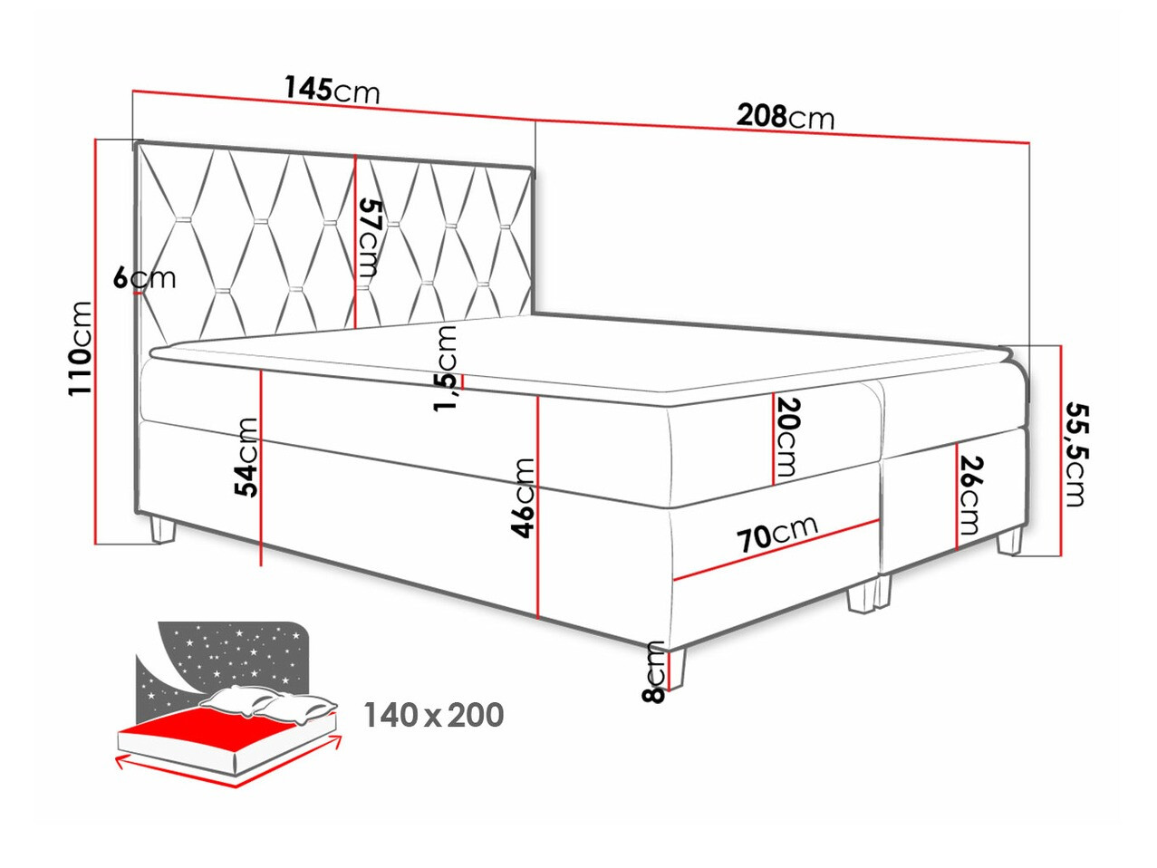 Cama continental Nemus (Fresh 1)