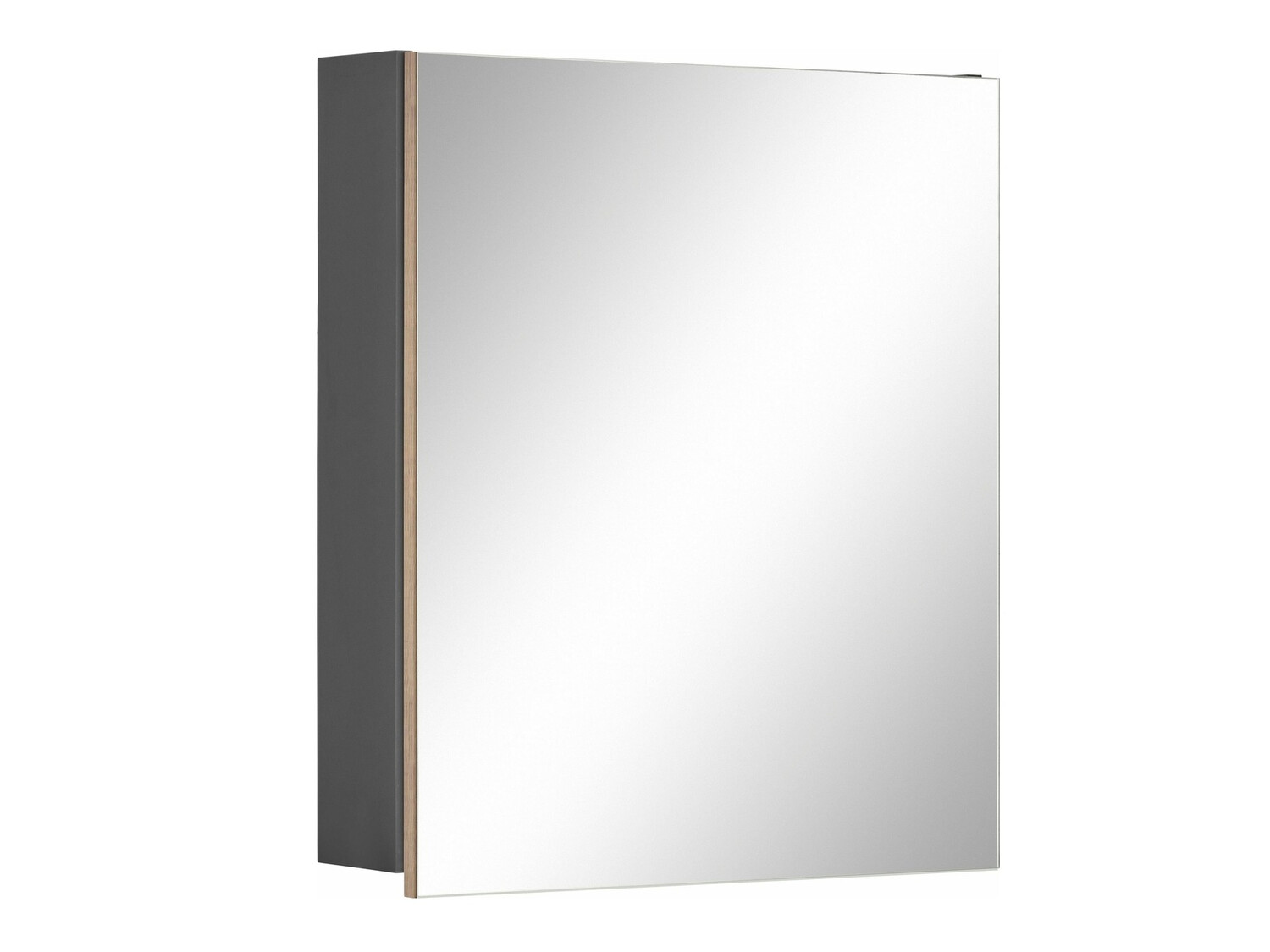 Armário com espelho para casa de banho Soncamu 105 (Antracite + Carvalho)
