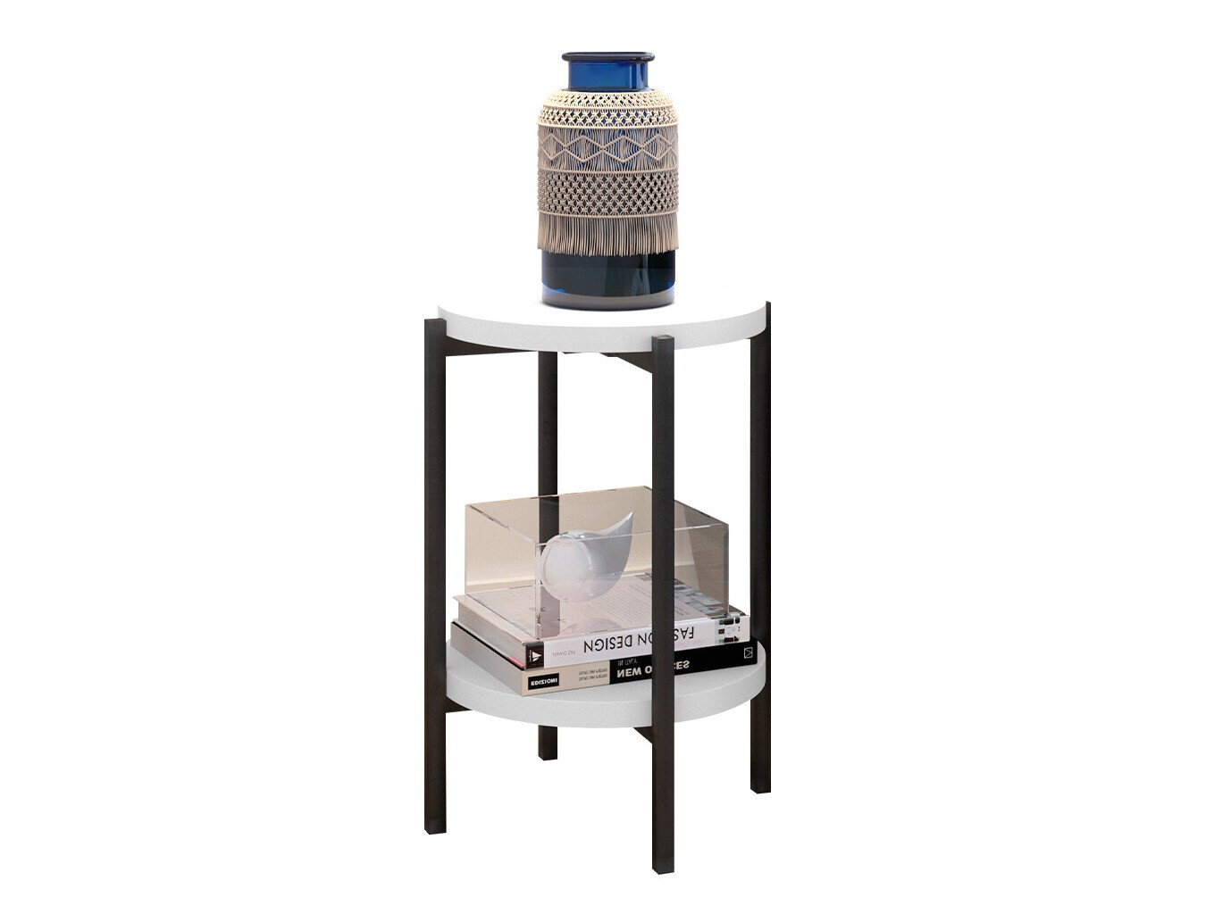 Mesa de apoio Providence 179 (Branco + Preto)