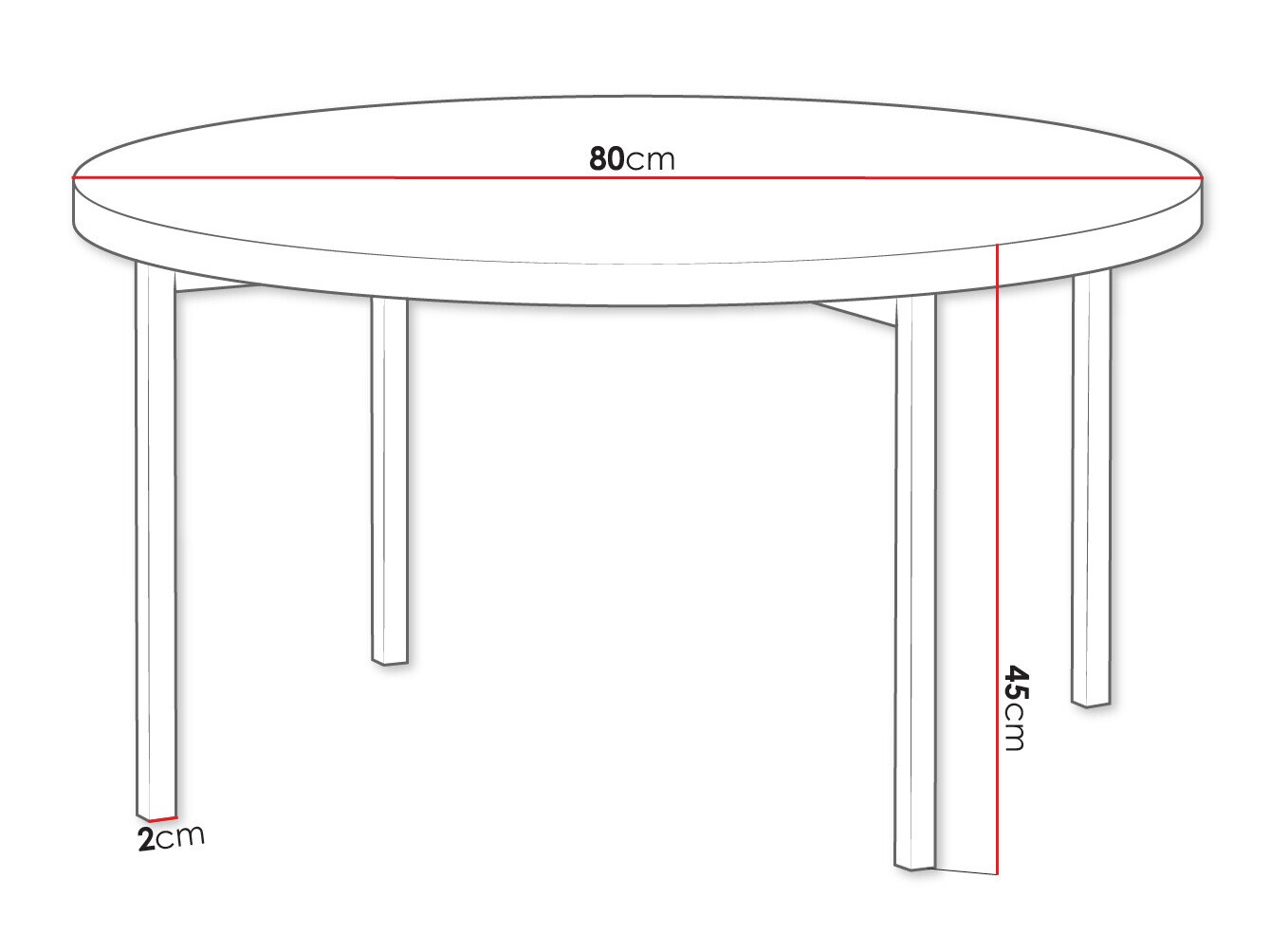 Mesa de centro Providence 178 (Branco brilhante + Preto)