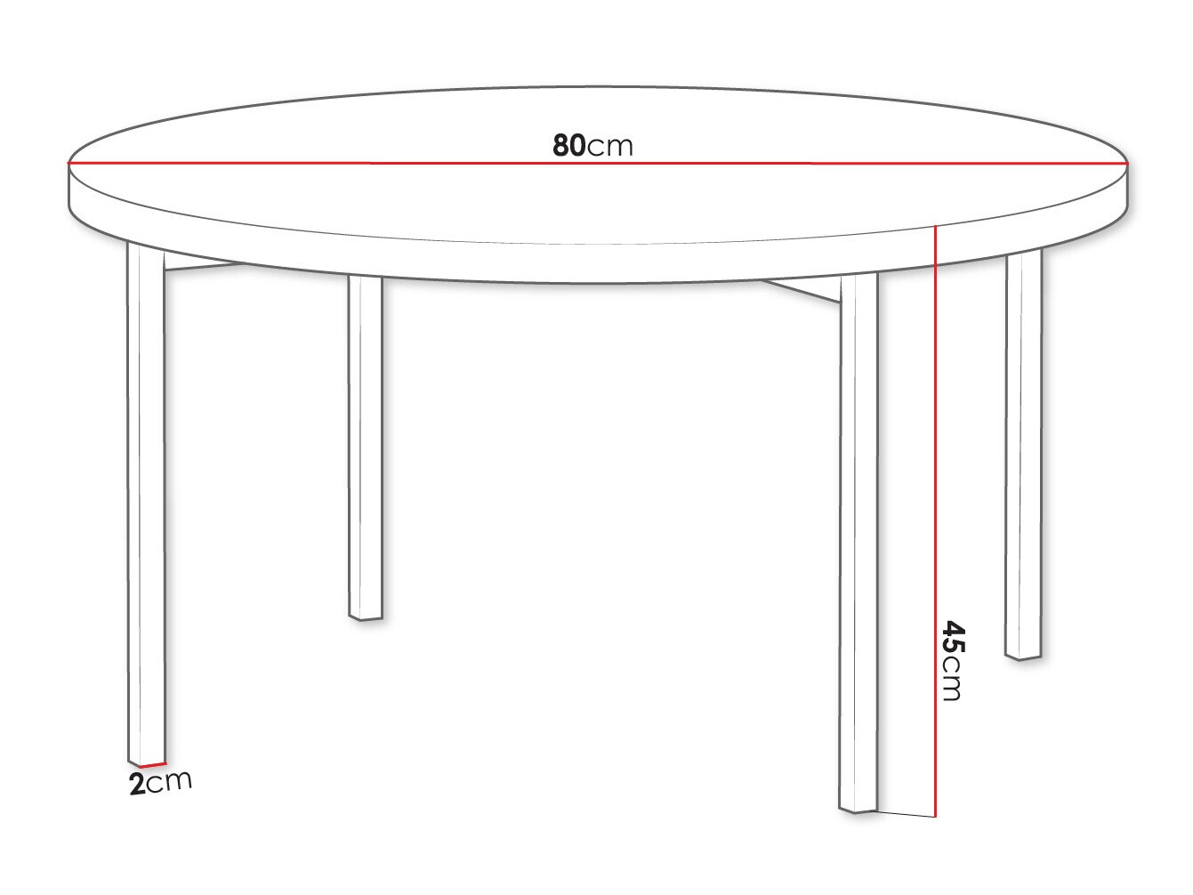 Mesa de centro Providence 178 (Branco + Preto)