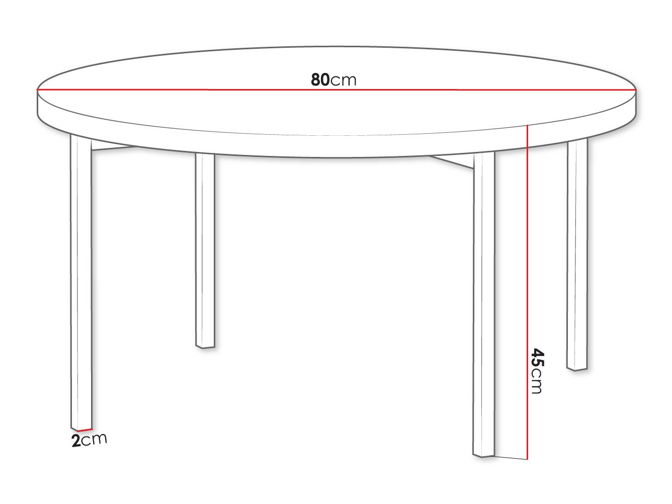Mesa de centro Providence 178 (Preto brilhante + Preto)