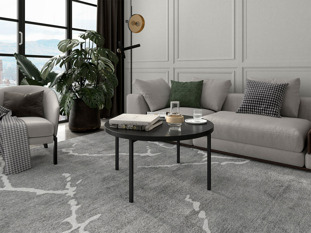 Mesa de centro Providence 178 (Preto)