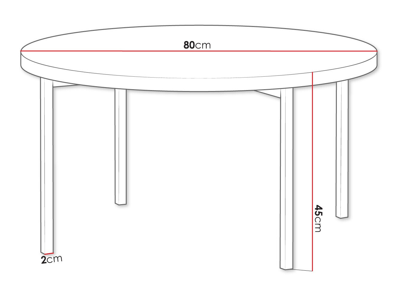 Mesa de centro Providence 178 (Preto)