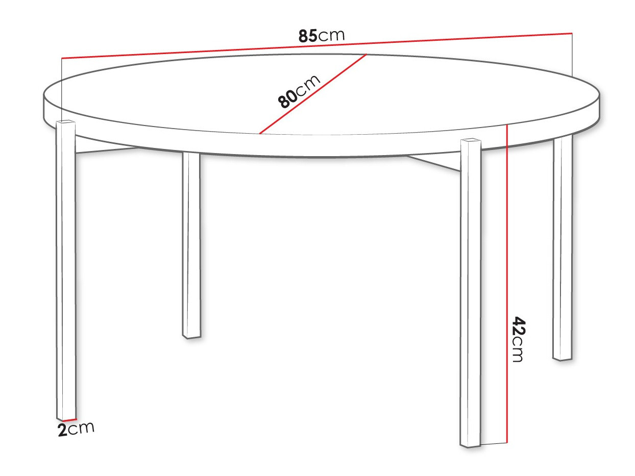 Mesa de centro Providence 180 (Castanho + Preto)