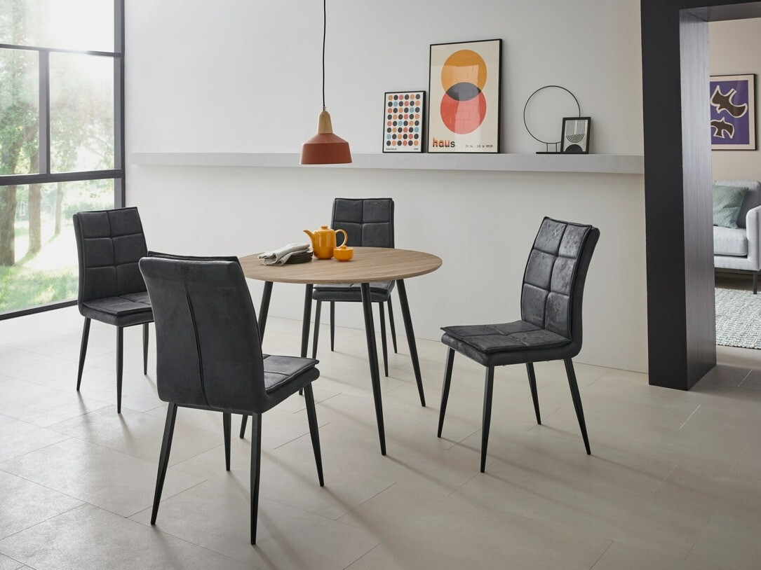 Mesa Denton 1118 (Preto + Carvalho)