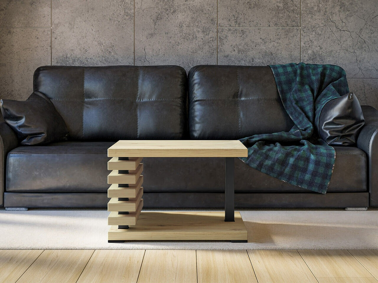 Mesa de centro Goodyear 123 (Carvalho Artisan)