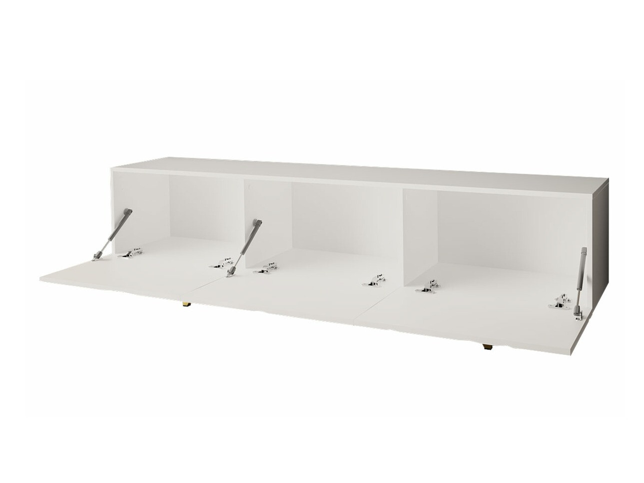 Conjunto para sala de estar Audis (Branco + Branco brilhante)