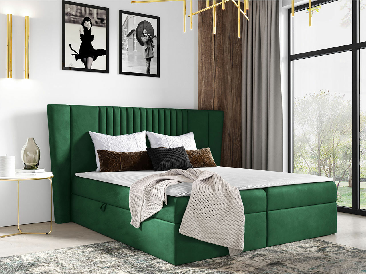 Cama continental Baltimore 184 (Magic Velvet 2225)