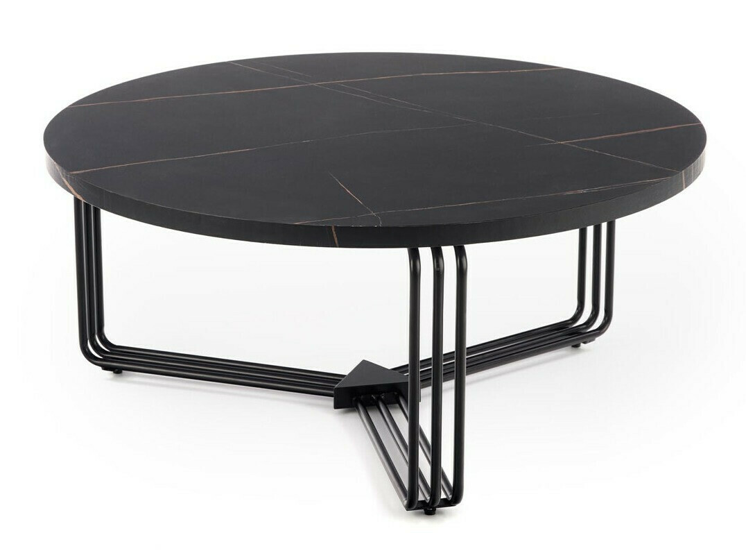 Mesa de centro Houston 1275 (Mármore preto + Preto)