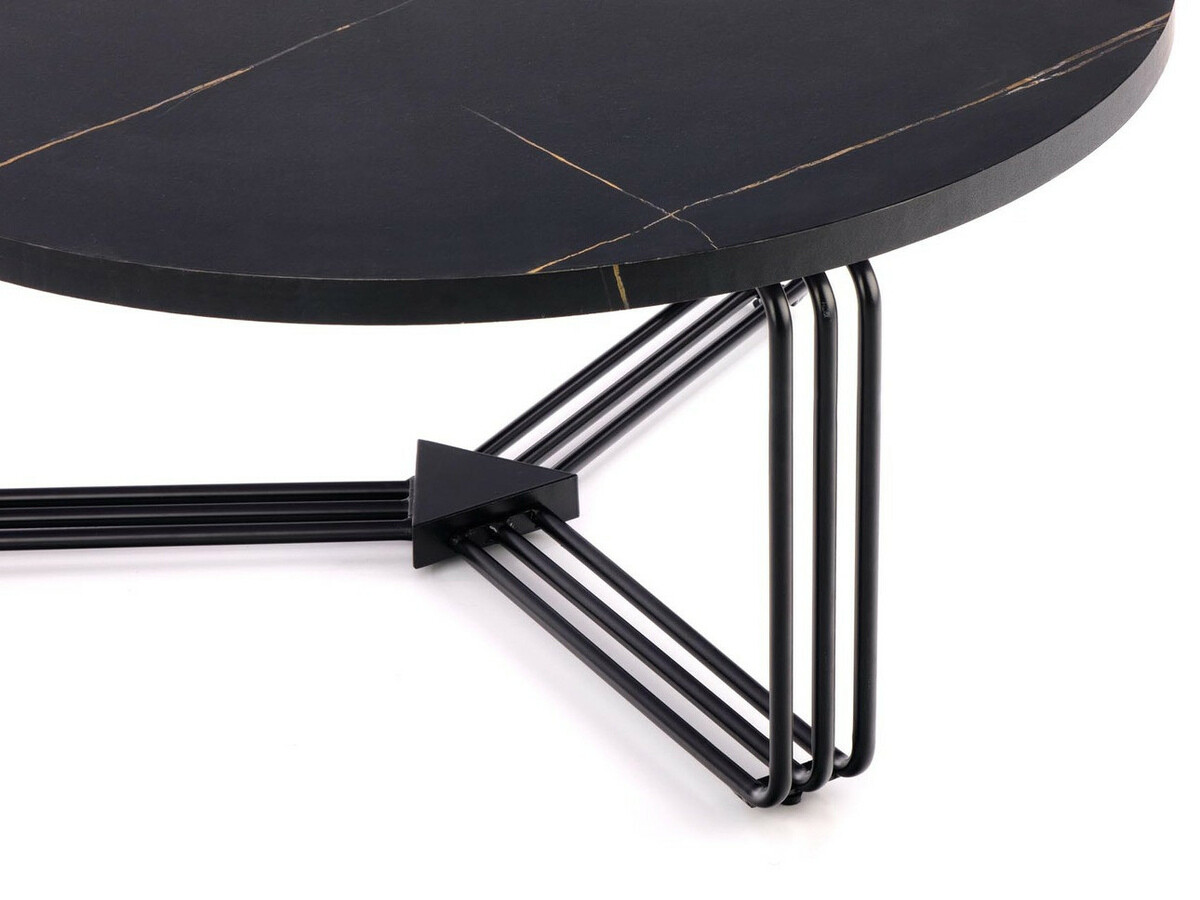 Mesa de centro Houston 1275 (Mármore preto + Preto)