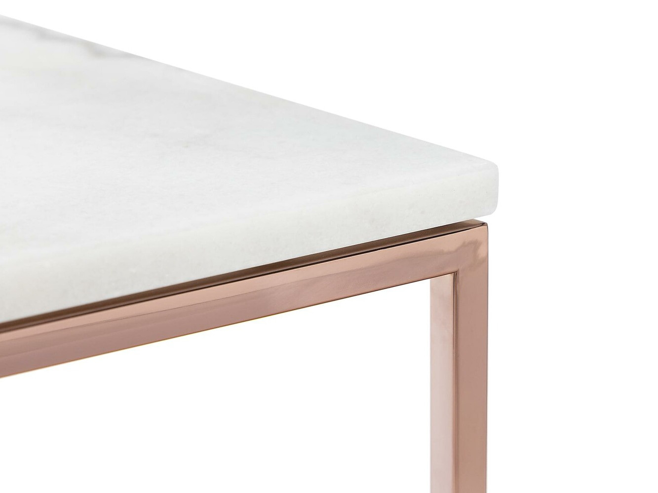 Mesa para revistas Riverton 716 (Marmore branco + Dourado)