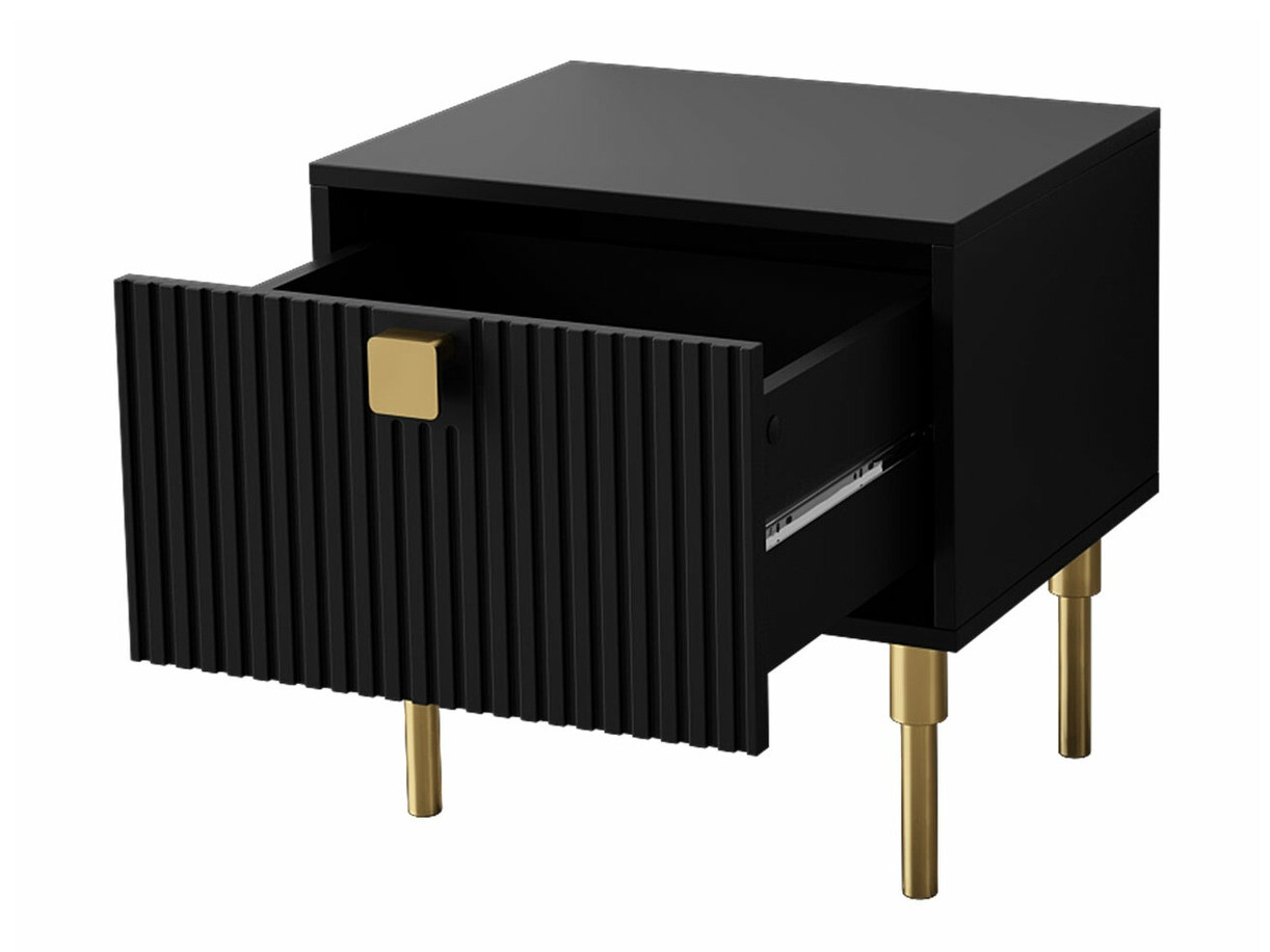 Mesa de cabeceira Merced 121 (Branco + Dourado)