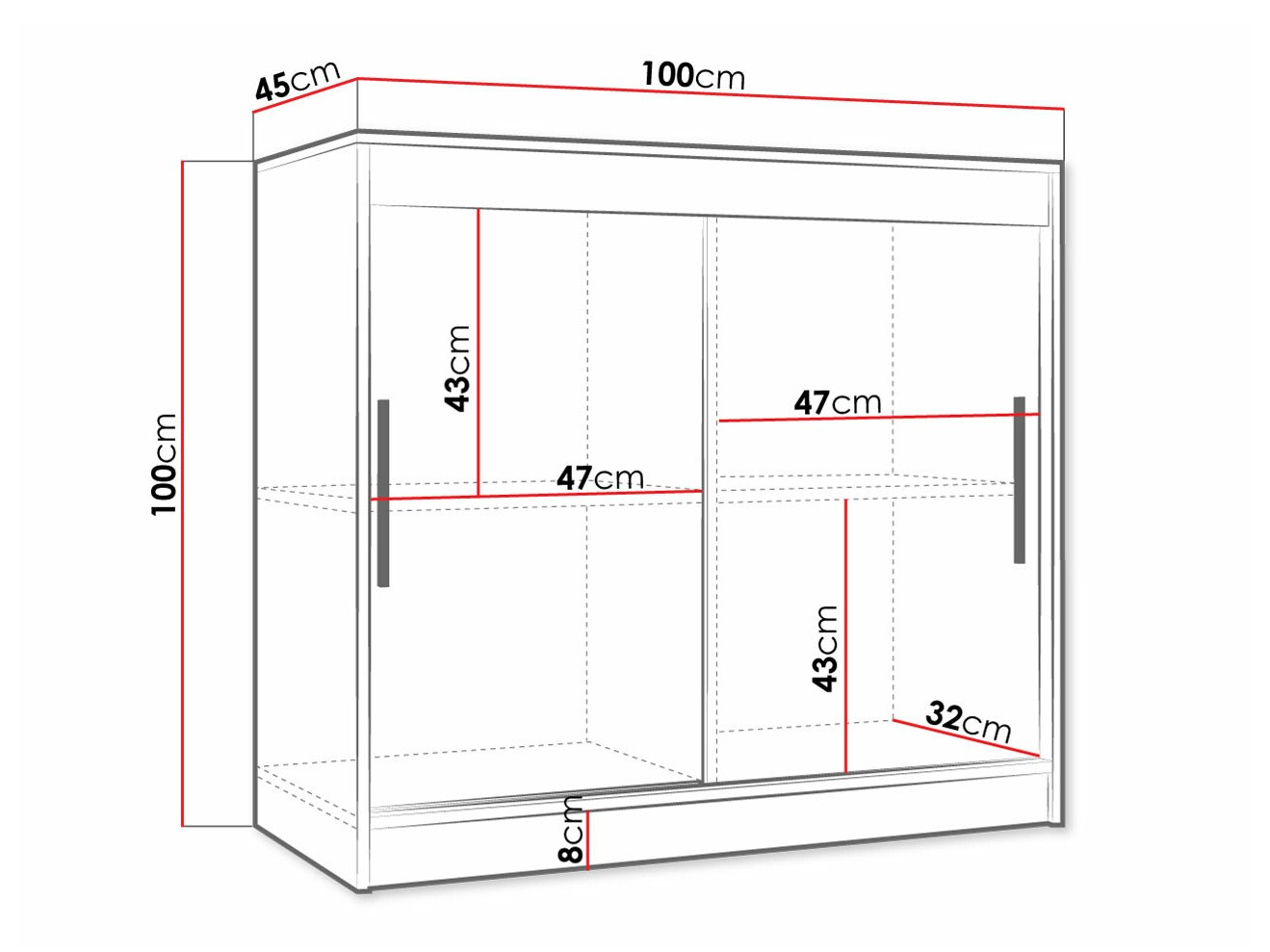 Aparador Hartford 346 (Branco)