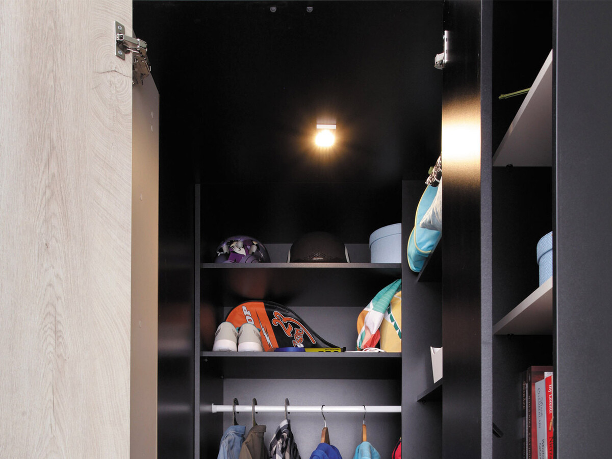 Conjuntos para quartos de criança Camteso 115 (Branco + Carvalho + Turquesa)